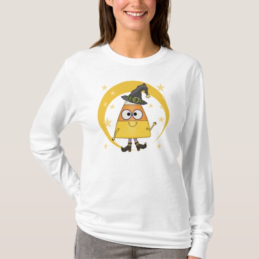 キャンディーコーンウィッチハロウィーン Tシャツ (正面)