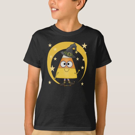 キャンディーコーンウィッチハロウィーン Tシャツ (正面)