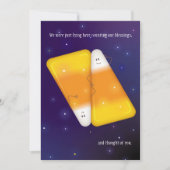 キャンディーコーンカップルの写真カード カード (正面)