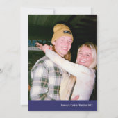 キャンディーコーンカップルの写真カード カード (裏面)