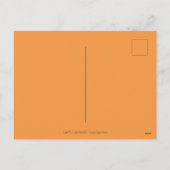 キャンディーコーンガーデンの白いカラフルネズミ&かわいい シーズンポストカード (裏面)