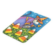 キャンディーコーンガーデンの白いカラフルネズミ&かわいい マグネット (左側)