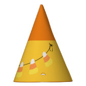 キャンディーコーンガーランドのハロウィーンかわいい弓 パーティーハット (右)