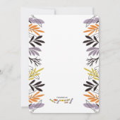 キャンディーコーンキャラクターハローウィンパーティ招待状 招待状 (裏面)