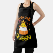 キャンディーコーンクイーンキュートハロウィーンかわいいクラウン エプロン (インサイチュ)