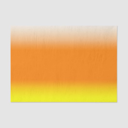 キャンディーコーングラデーションホワイトオレンジイエローティッシュペーパー 薄葉紙 (正面)