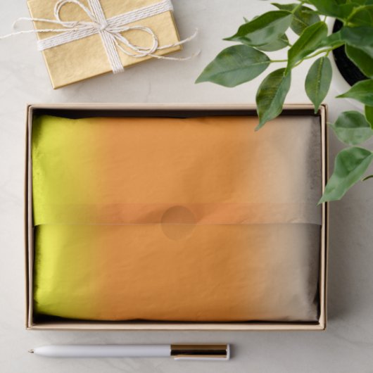 キャンディーコーングラデーションホワイトオレンジイエローティッシュペーパー 薄葉紙 (ギフト)