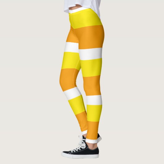 キャンディーコーンストライプ秋レギンス レギンス (左)