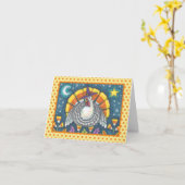 キャンディーコーンターキー感謝挨拶カー空白のド カード (黄色い花)