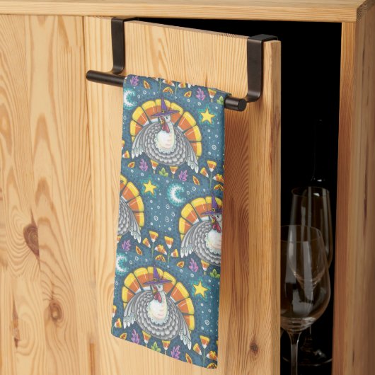 キャンディーコーンターキー、感謝鳥キッチンタオル キッチンタオル (三つ折り)