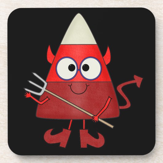 キャンディーコーンデビルハロウィーン コースター (正面)