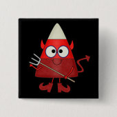 キャンディーコーンデビルハロウィーン 缶バッジ (正面)