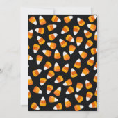 キャンディーコーントリックまたはハロウィーンの治療 招待状 (裏面)