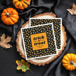 キャンディーコーントリックオアトリートハローウィンパーティ スタンダードカクテルナプキン