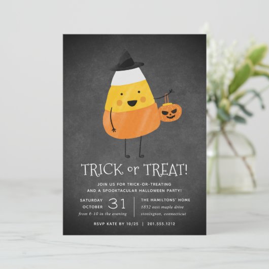 キャンディーコーントリックオアトリートハローウィンパーティ 招待状 (スタンド正面)