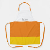 キャンディーコーンハロウィンパーソナライズされた エプロン (正面)
