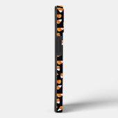 キャンディーコーンハロウィーンブラックとオレンジ Case-Mate iPhoneケース (裏面 / 右)