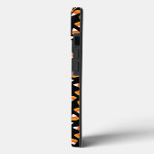 キャンディーコーンハロウィーンブラックとオレンジ Case-Mate iPhoneケース (裏面 / 左)