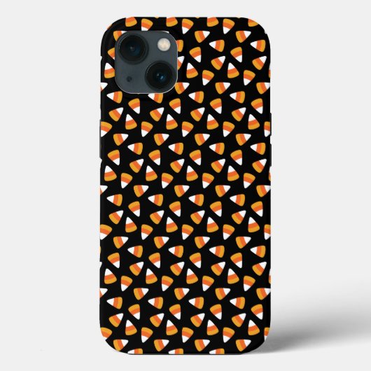 キャンディーコーンハロウィーンブラックとオレンジ Case-Mate iPhoneケース (裏面)