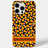 キャンディーコーンハロウィーン名前をカスタムする Case-Mate iPhoneケース (裏面)