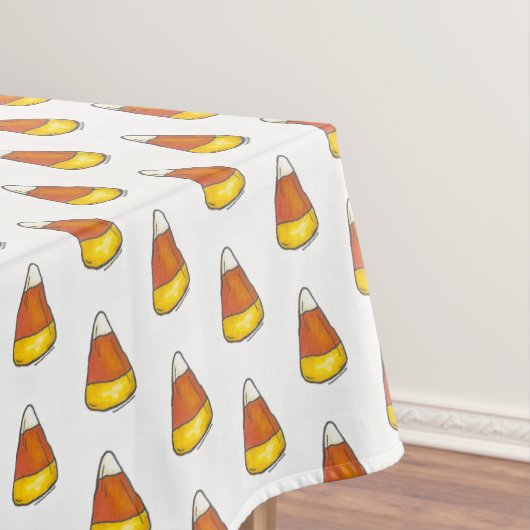 キャンディーコーンハロウィーン感謝祭のトリックまたはトリート テーブルクロス (インサイチュ)