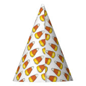 キャンディーコーンハロウィーン感謝祭のトリックまたはトリート パーティーハット (裏面)