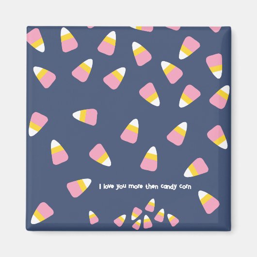 キャンディーコーンハロウィーン秋スイーツカスタム追加 マグネット (正面)