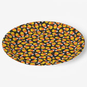 キャンディーコーンハロウィーン ペーパープレート (アングル)