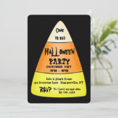 キャンディーコーンハローウィンパーティ招待状 招待状 (スタンド正面)