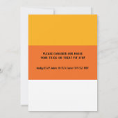 キャンディーコーンハローウィンパーティ招待状 招待状 (裏面)