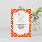 キャンディーコーンハローウィンパーティ招待状 招待状 (スタンド正面)