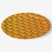 キャンディーコーンハローウィンパーティ ペーパープレート (アングル)