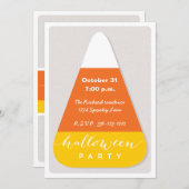 キャンディーコーンハローウィンパーティ 招待状 (正面/裏面)