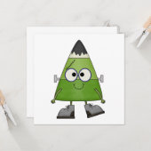 キャンディーコーンフランケンシュタインハロウィーン カード (正面/裏面インサイチュ)