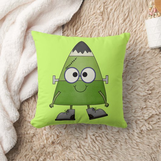 キャンディーコーンフランケンシュタインハロウィーン クッション (ブランケット)