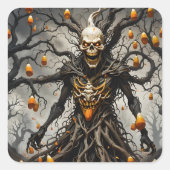 キャンディーコーンマン スクエアシール (正面)