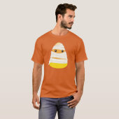 キャンディーコーンミイラのコスチューム半身キャンディーコーン Tシャツ (正面フル)