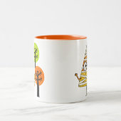 キャンディーコーンミームハロウィーン ツートーンマグカップ (中央)