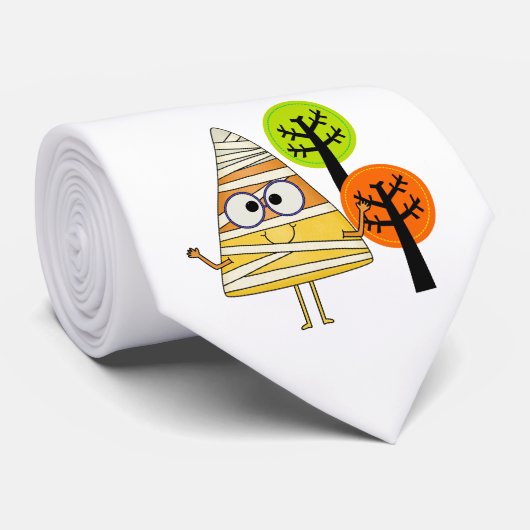 キャンディーコーンミームハロウィーン ネクタイ (ロール)