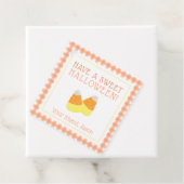 キャンディーコーン甘いハロウィーントリックまたはトリートキッズ フェイバータグ (インサイチュ)