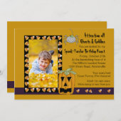 キャンディーコーン – フォトハロウィーン誕生日パーティーInvita 招待状 (正面/裏面)