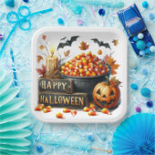 キャンディーコーン ペーパープレート (パーティー)