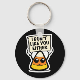 キャンディーコーン"私もあなたのことが好きではない" キーホルダー