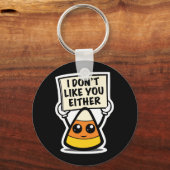 キャンディーコーン"私もあなたのことが好きではない" キーホルダー (裏面)