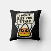 キャンディーコーン"私もあなたのことが好きではない" クッション (裏面)