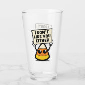 キャンディーコーン"私もあなたのことが好きではない" タンブラーグラス (裏面)