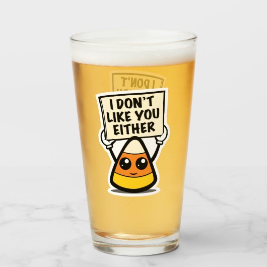 キャンディーコーン"私もあなたのことが好きではない" タンブラーグラス (ドリンク正面)