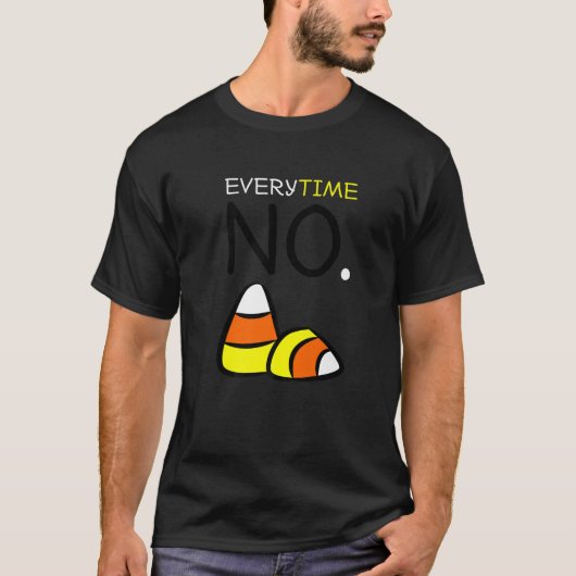 キャンディーコーンTees:キャンディーコーンにNo常 Tシャツ (正面)