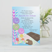 キャンディーショッパーSweet sixteen誕生日 招待状 (スタンド正面)