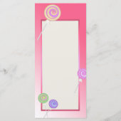 キャンディースイーツバルミツワープログラムカード プログラム (裏面)